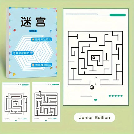 Maze Training Book, Used to Improve Concentration, an Intellectual Development Toy. Books for Teenagers