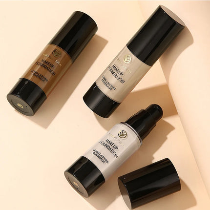 White Liquid Foundation Cosplay Face Makeup Base Long-lasting Waterproof High Coverage Concealer Foundation Makeup for Women