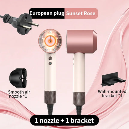HD16 High Power Negative Ion Hair Dryer with High Speed and No Blades  Silent and Quick Drying Portable Suitable for Home