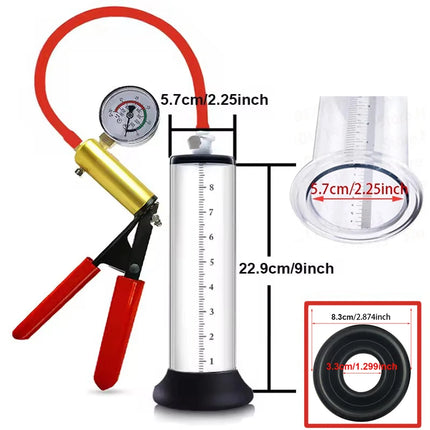 Male Penis Enlarger Vacuum Pump Penis Bigger Growth Enlargement Enhancer Adult Sex Toys For Men Lasting Trainer Erotic Products