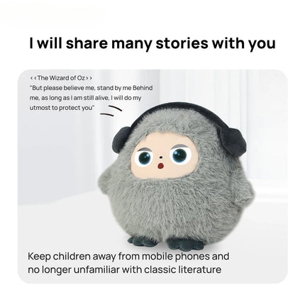 NEW HOT AI Plush Toy W/Smart Voice&LED Eyes,Interactive Companion for Kid/Adult‌Gift-ReadyRechargeable E-Pet open up fun life