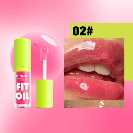Hydrating Lip Glaze Plump Lips Oil Pearlescent Mirror Lip Gloss Clear Lipstick Lip Tint for Lips Care Moisturizing Lipgloss