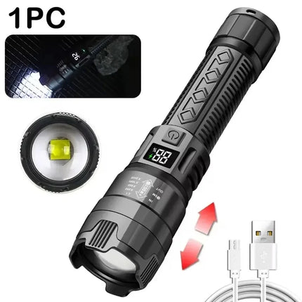Ultra Bright LED Flashlight New Infrared Rechargeable Waterproof Torch with Pen Clip Magnetic Outdoor Camping Emergency Lanterna