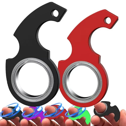 1/2/3/4Pcs Creative Keychain Fidget Spinner Stress Relief Toys For Anxiety Autism ADHD EDC Cool Stuff For Teens Adults Kids