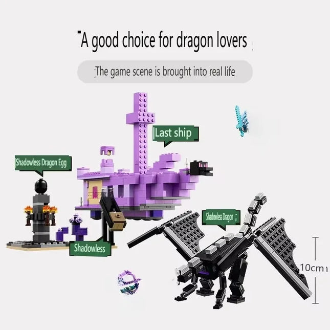 Ensemble de Construction Dragon de l'Ender et Vaisseau - 222 Pièces
