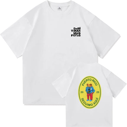 Bad Bunny DTMF World Tour 2025-2026 TShirt Men/women Clothing Vintage Harajuku High Quality Clothes Cotton TShirts for Fans Gift