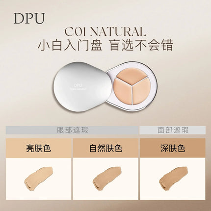 DPU Tri-Colour Concealer Palette Full Coverage Cream Long-lasting Highlighter Moisturising Rare Beauty Korea Makeup Face Base