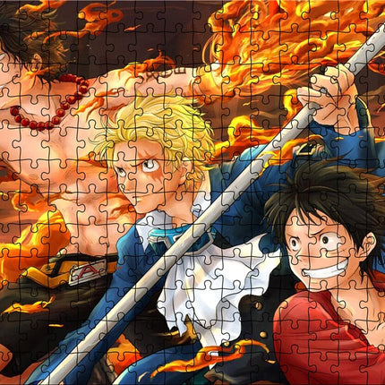 Jigsaw Puzzle One Piece Luffy 1000 Pieces Puzzle Game Assembling Puzzles for Adults Puzzle Toys Kids Children Home Games Toys