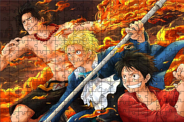 Jigsaw Puzzle One Piece Luffy 1000 Pieces Puzzle Game Assembling Puzzles for Adults Puzzle Toys Kids Children Home Games Toys