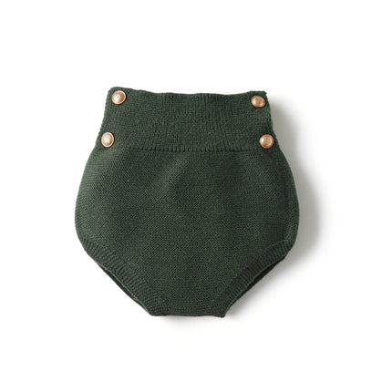 Baby Boy Solid Color Olive Panty Fashion Knitted Black Shorts High Quality Elasticity Newborn Autumn Winter Clothing For Party