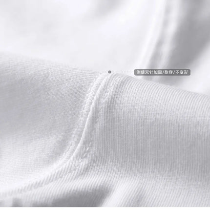 600G Heavy Cotton Short-sleeved T-shirt Men's and Women's Summer Loose Casual Trend Versatile Round Neck Half-sleeved Clothes