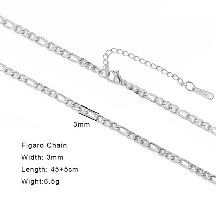 Skyrim Stainless Steel Gold Color Chain Necklace Women Minimalist Cuban Paperclip Twisted Snake Chain Fashion Jewelry Wholesale
