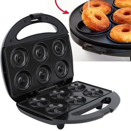 Mini Donut Maker Electric Doughnut Making Machine Non Stick Automatic Intelligent Temperature Control for Kitchen Cake