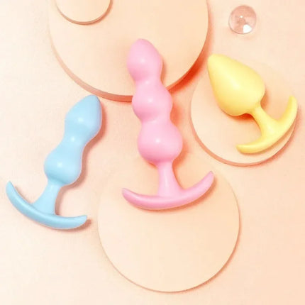 3 Size Anal Plug Silicone Butt Plug Dildo Masturbation Vaginal Plug Sex Toys for Women Couple Anal Dilator Toys Adult Shop