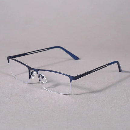 2025 New Metal Half Frame Anti Blue Light Presbyopia Glasses Business Lightweight Reading Presbyopia Glasses+125+175+225+275+3.5