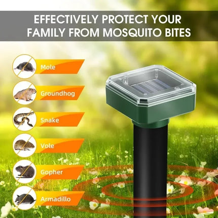 1/4PCS Outdoor Solar Powered Animals Repeller Outdoor Waterproof Repellent for Outdoor Lawns Garden Farmland Plant Protection