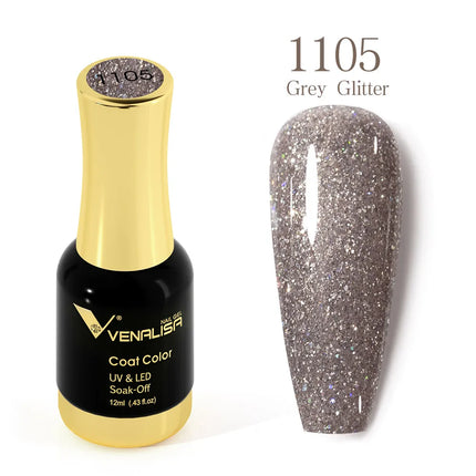 VENALISA 12ml Fabulous Pink Nails Crystal Lacquer CANNI Nail Art Glitter Pearl Diamonds Soak off Platinum UV LED Gel Nail Polish