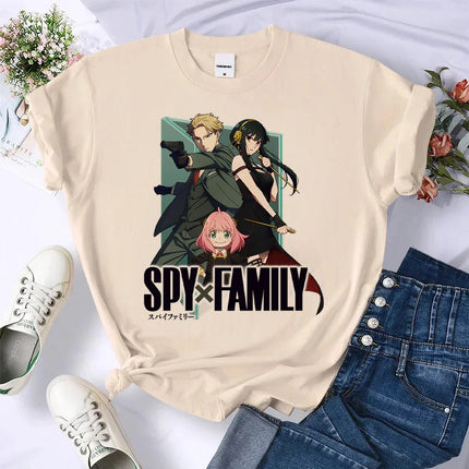 Anya tshirt women Japanese graphic tee t shirt female harajuku clothing
