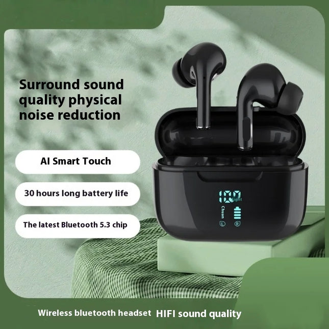 Wireless Bluetooth Earphones HIFI Stereo Sound ENC Headphones Power Display Earbuds For XIAOMI Samsung TWS Music Headset