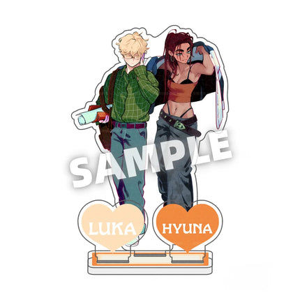 Anime ALIEN STAGE IVAN TILL LUKA SUA MIZI Gift Toy Acrylic Stand Model Action Figure Ornament Accessories Model Desktop keychain