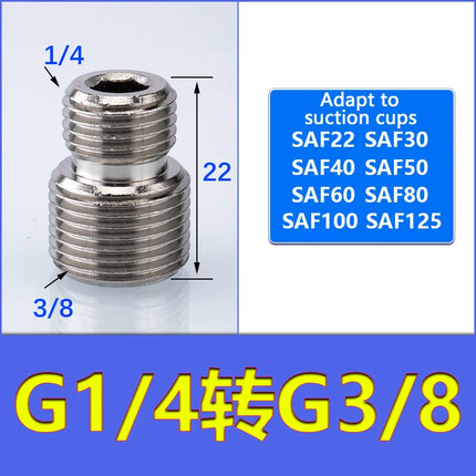 SAB Series Vacuum Suction Cups SAB22/30/40/50 Manipulator Corrugated Sucker Strong Force Nitrile Rubber Industrial Accessories