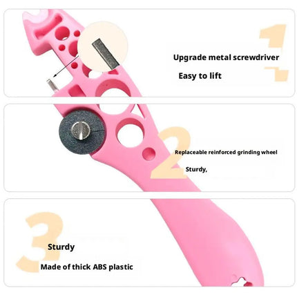 1Pc Nurse Ampoule Bottle Opener Creative Handle Cutting Device Medical Grinding Wheel Bottle Breaker Medical Tool