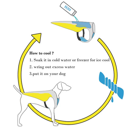 Dog Cooling Harness Clothes Summer Outdoors Breathable Pet Vest Reflective Rapid Cooling Jacket For Small Large Dog Accessories