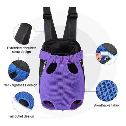 Breathable Mesh Pet Carrier Backpack Hands-Free Front Dog Cat Carrier for Outdoor Travel Hiking Small Puppy Kitten Hot Selling I