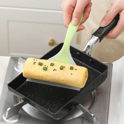 Multi-Purpose Non-Stick Pan Utensils - Silicone Egg Spatula, Wide Pancake Turner, and Egg Flipper for Cooking and Baking
