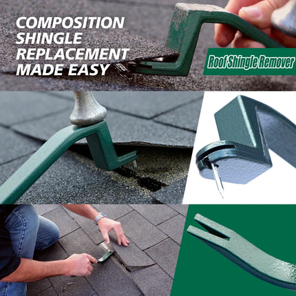 Green Roof Shingle Remover Heavy Duty Nail Remover Tool DIY Snake Shape Portable Roofing Installation and Removal Tool