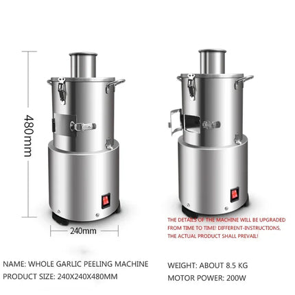 220V/200W Electric Garlic Peeling Machine Small Household Garlic Peeling Machine Automatic Garlic Peeling Machine
