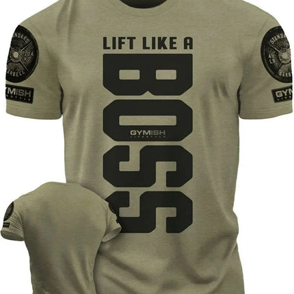 Summer new Adrenaline Power Workoout gym men's breathable round neck T-shirt high-quality letter printed casual top