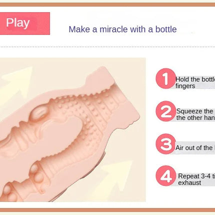 Male Portable Masturbator Cup Sex Toy for Men Penis Trainer Pocket Pussy Real Vagina Anal Airflow Suction Control Adult Products