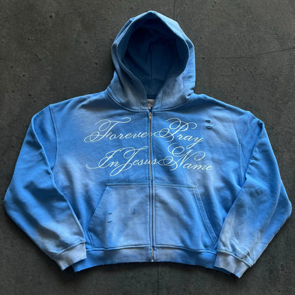 Y2k Yellow Fashion Print Zip Up Hoodies New Harajuku Hip Hop High Quality Long Sleeve Coats Loose Hooded Sweatshirt Streetwear