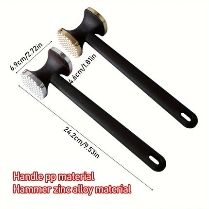 Heavy Duty Kitchen Meat Tenderizer Hammer Stainless Steel Head for Effortless Pounding and Tenderizing Kitchen Gadgets