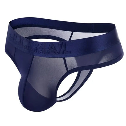 JOCKMAIL men's transparent underwear mens penis pouch briefs bikini men thongs  tanga hombre slip jocks gay underwear jockstrap