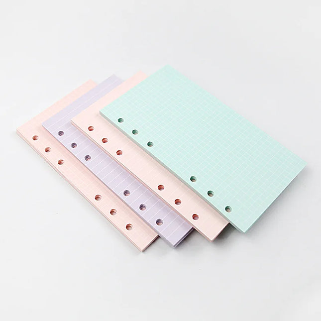 2026 40Sheet Kawaii A5 A6 Loose Leaf Notebook Refill Spiral Binder Index Paper Inner Pages Daily Planner Line Grid Blank Agenda