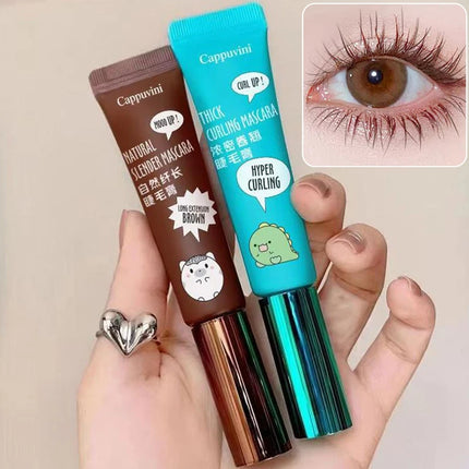 [HB]Cappuvini Slimming Volume Mascara Brown Black Mascara Set Waterproof And Long-Lasting Curl Non-smudge Eyelash Makeup Mascara