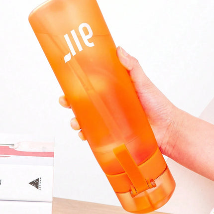 1pc Air Water Bottle With 1pc Random Flavor Pods Portable Transparent With Straw Leak Proof Suitable for Outdoor Sports