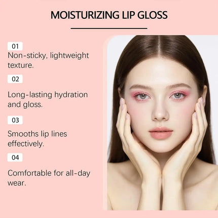 Moisturizing Plumping Lip Gloss Balm Hydrating Volumizing Lip Balm Gloss Long-Lasting Nourishing Smooth Lip Care Product
