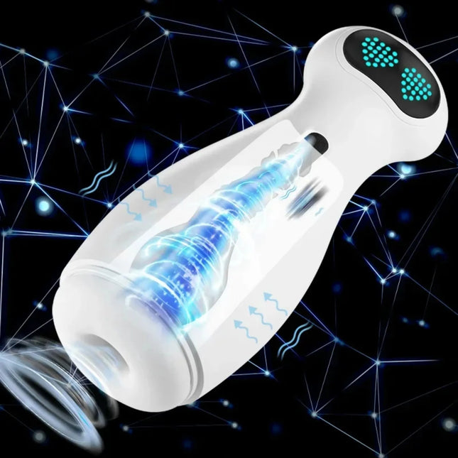 Automatic Sucking Male Stroker 7 Vibration Suction Modes 3D Realistic Texture Body Safe Material Solo Play Adult Toy for Men 18+