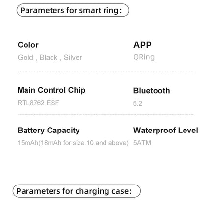 Amovan hot selling premium health sports sleep video picture remote control elegant smart ring for iOS Samsung Xiaomi phone