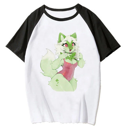 Furry Tee women graphic designer Tee girl graphic manga clothing