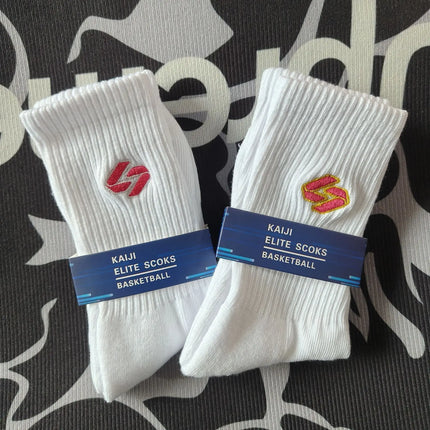 New Lakers Player Doncic Towel Bottom Socks Men's Sport Socks Quick Dry Anti-Slip Sweat Absorbent Mid-Calf Basketball Socks