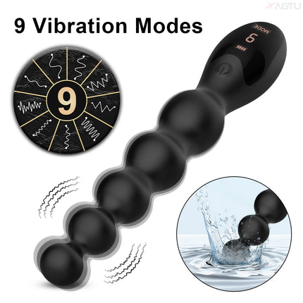 Anal Plug Gay Men Women Anal Beads Butt Plug Stimulator Masturbation Penetration Anal Vagina Vibration Adults Anal Dildo Toys