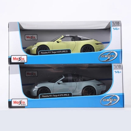 Maisto 1:18 Porsche 911 Targa 4 GTS 922.2 Open All The Doors Alloy Model Car