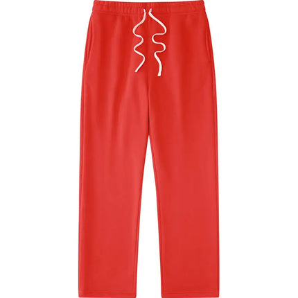 High-end sweatpants made of 350g American retro blended fabric, custom logo, casual and loose fit, breathable, large size sweatp
