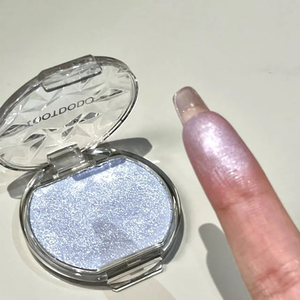 Face Makeup Ice Blue Glitter Lying Silkworm Peach Pink Pearl Eyeshadow Blusher Palette Highlights Natural Blush Female Cosmetics