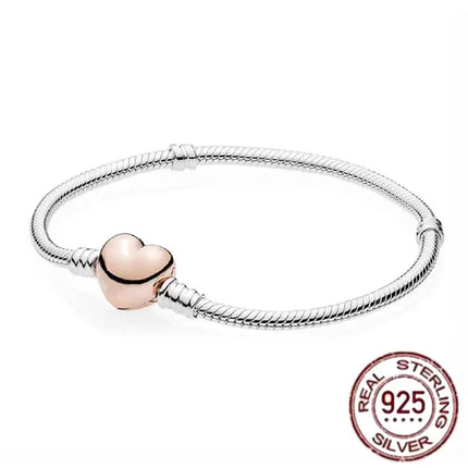 NEW 100% S925 pure silver Spider Man snake bone bracelet, suitable for original DlY bracelet, women's fashionable jewelry gift