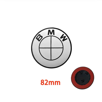 The new badge is suitable for the 45mm standard badge of BMW collective ABS 82/74mm hood/trunk 56/68mm wheel cover.